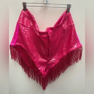 Ivy Park Beyoncé Adidas Pink Sequin Shorts